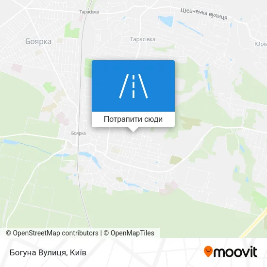 Карта Богуна Вулиця