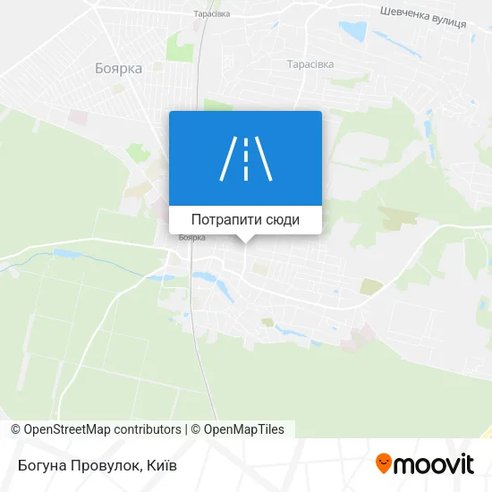 Карта Богуна Провулок