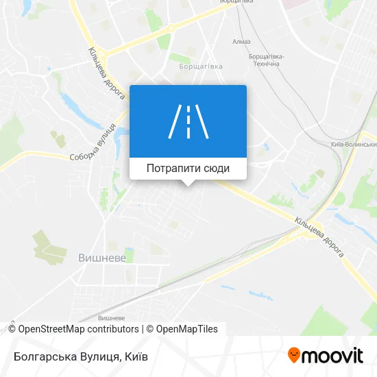 Карта Болгарська Вулиця