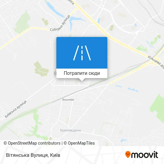 Карта Вітянська Вулиця