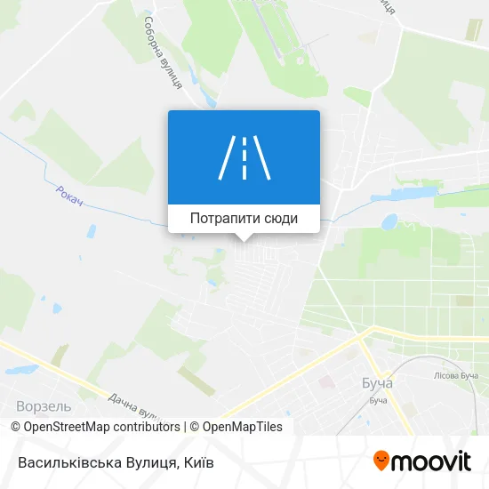 Карта Васильківська Вулиця