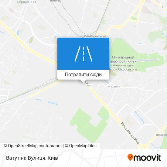 Карта Ватутіна Вулиця