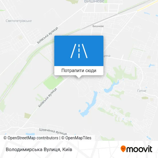 Карта Володимирська Вулиця
