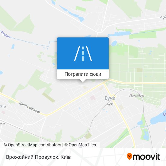 Карта Врожайний Провулок