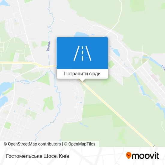 Карта Гостомельське Шосе