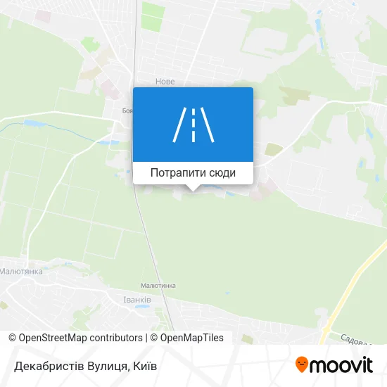 Карта Декабристів Вулиця