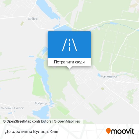 Карта Декоративна Вулиця