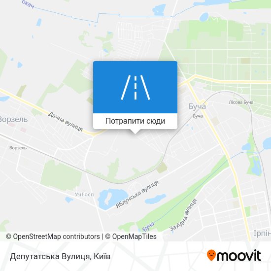 Карта Депутатська Вулиця