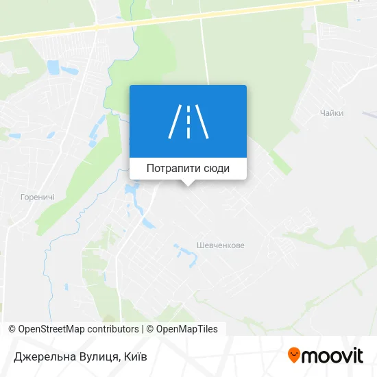 Карта Джерельна Вулиця