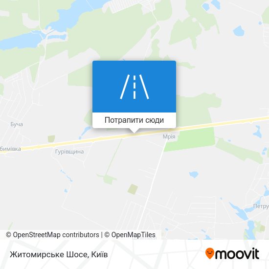 Карта Житомирське Шосе