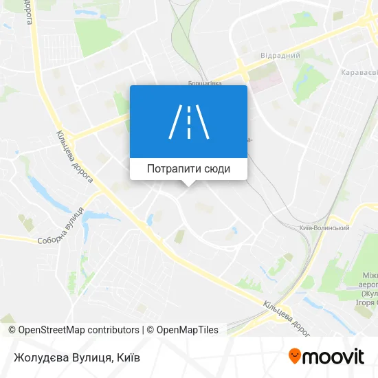 Карта Жолудєва Вулиця