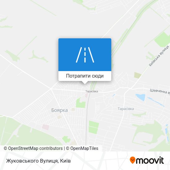Карта Жуковського Вулиця