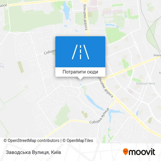 Карта Заводська Вулиця