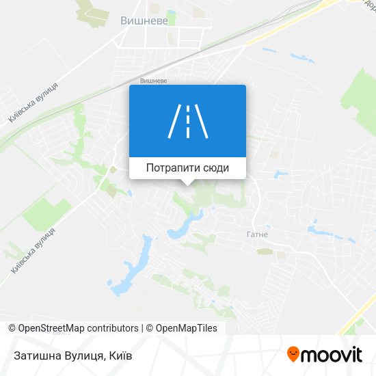 Карта Затишна Вулиця