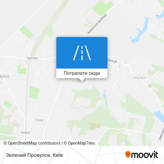 Карта Зелений Провулок