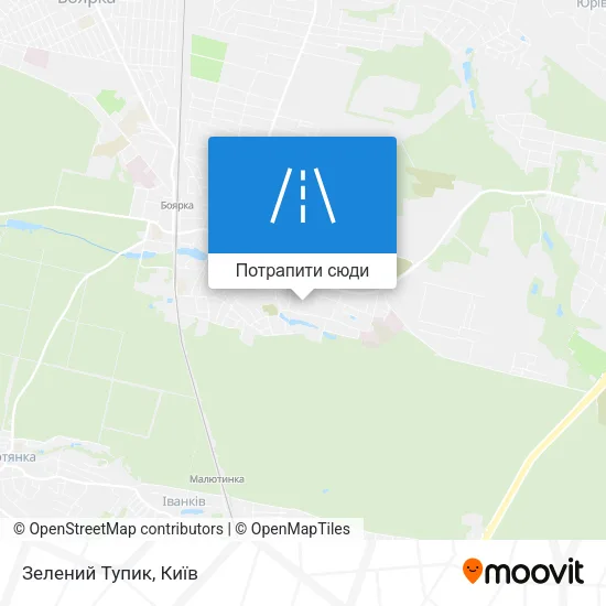 Карта Зелений Тупик