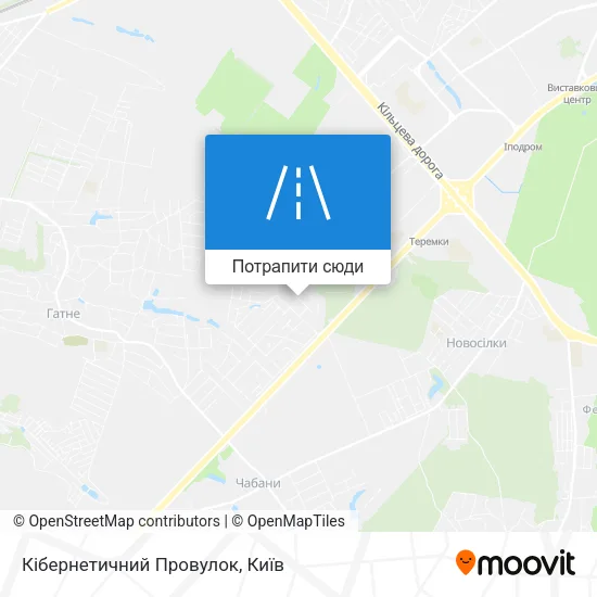 Карта Кібернетичний Провулок