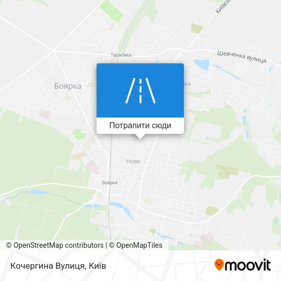 Карта Кочергина Вулиця