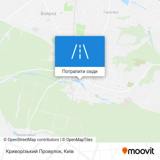 Карта Криворізький Провулок