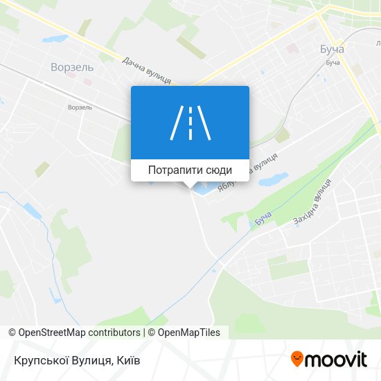 Карта Крупської Вулиця