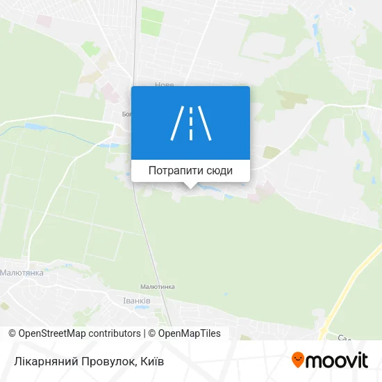 Карта Лікарняний Провулок