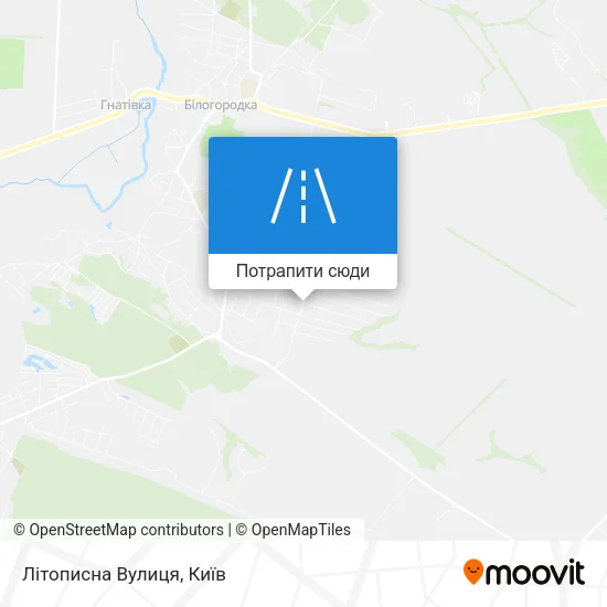 Карта Літописна Вулиця