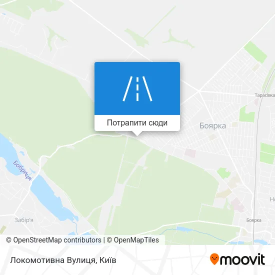 Карта Локомотивна Вулиця