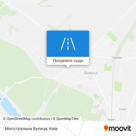 Карта Магістральна Вулиця