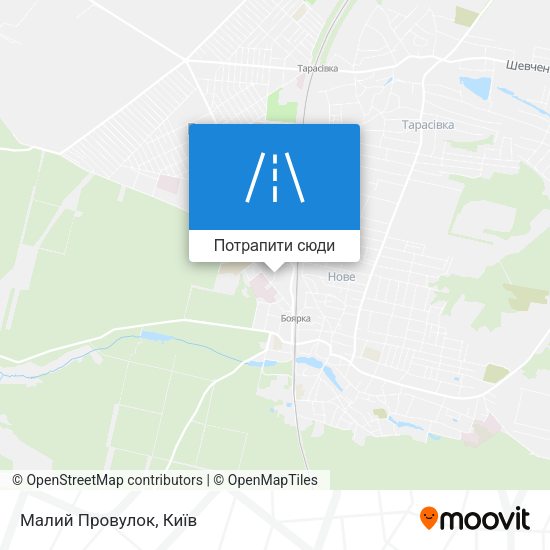 Карта Малий Провулок