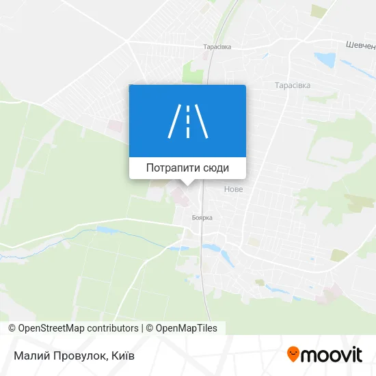 Карта Малий Провулок