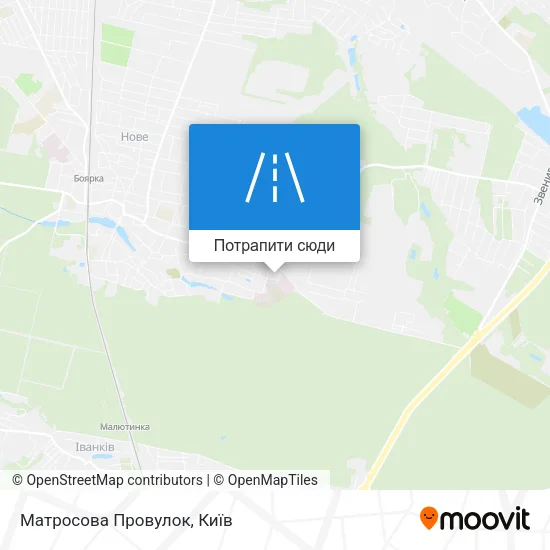 Карта Матросова Провулок