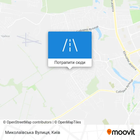 Карта Миколаївська Вулиця