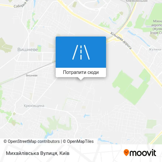 Карта Михайлівська Вулиця