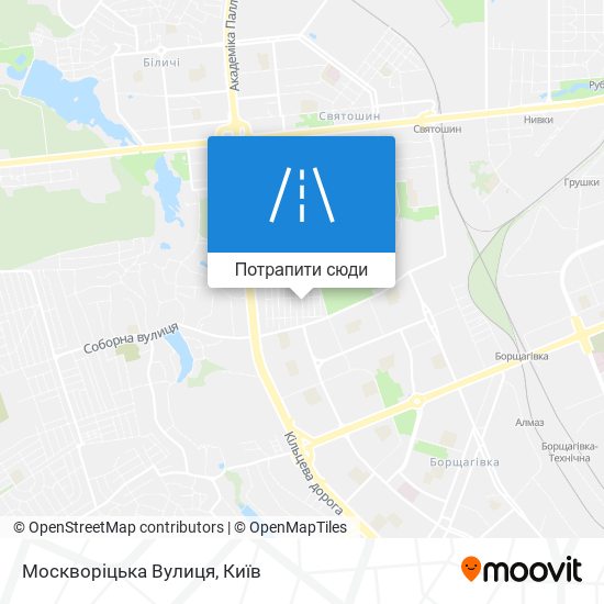 Карта Москворіцька Вулиця