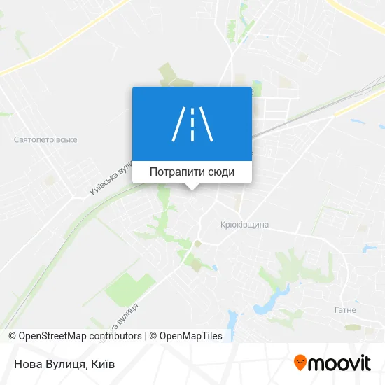 Карта Нова Вулиця