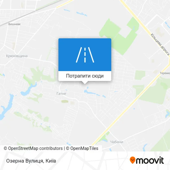 Карта Озерна Вулиця