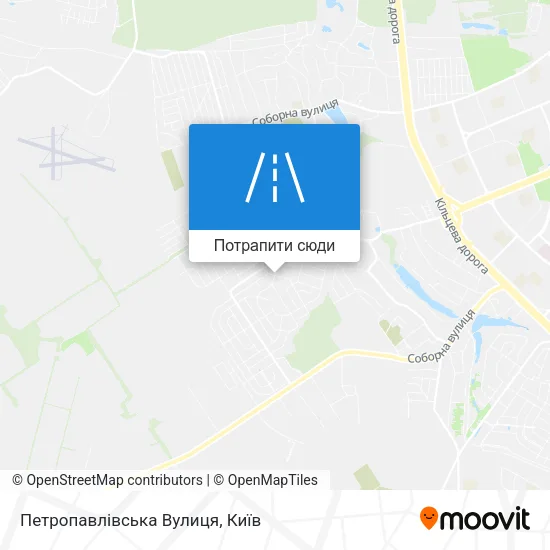Карта Петропавлівська Вулиця