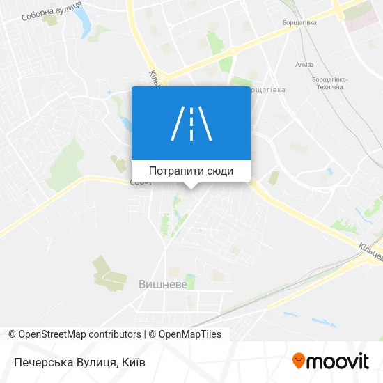 Карта Печерська Вулиця