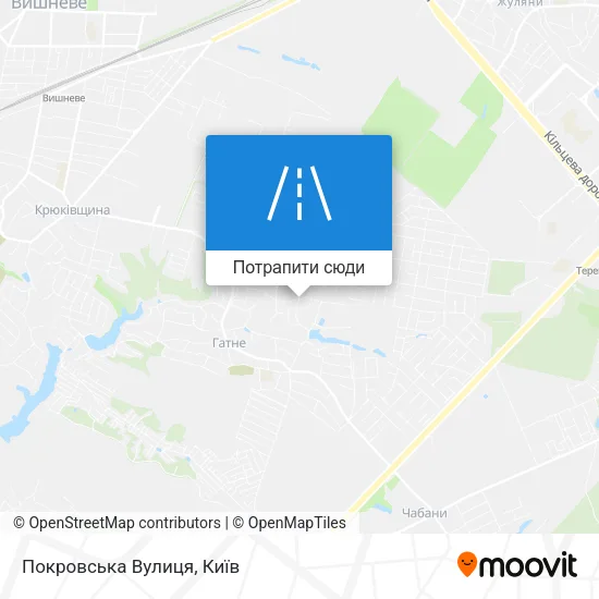 Карта Покровська Вулиця