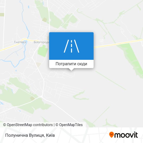Карта Полунична Вулиця