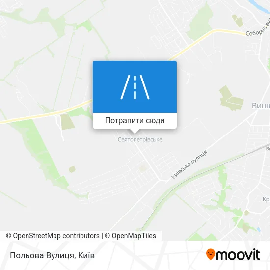 Карта Польова Вулиця