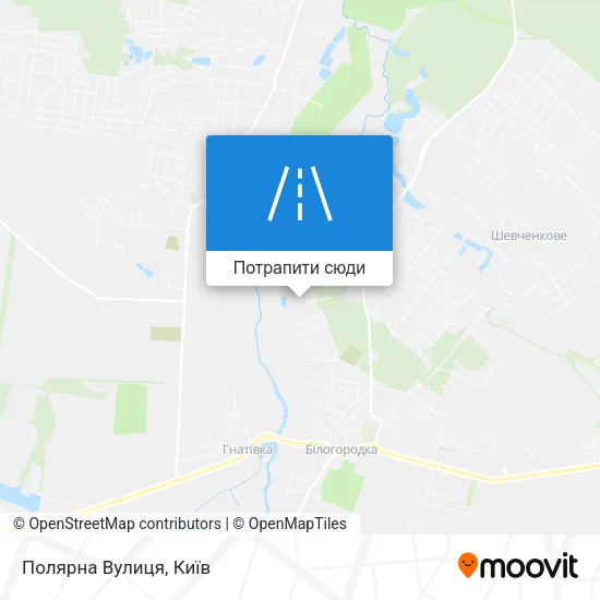 Карта Полярна Вулиця