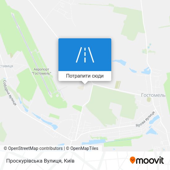 Карта Проскурівська Вулиця