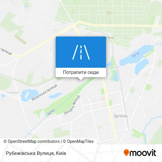Карта Рубежівська Вулиця