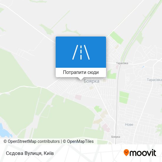 Карта Сєдова Вулиця