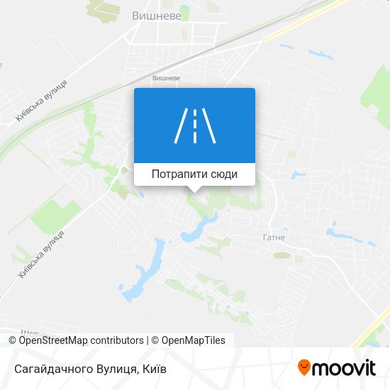 Карта Сагайдачного Вулиця