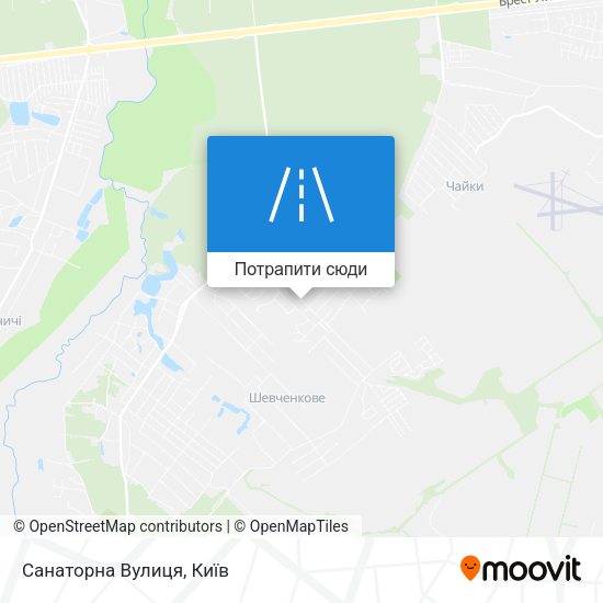 Карта Санаторна Вулиця