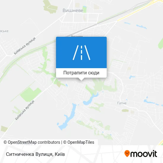 Карта Ситниченка Вулиця
