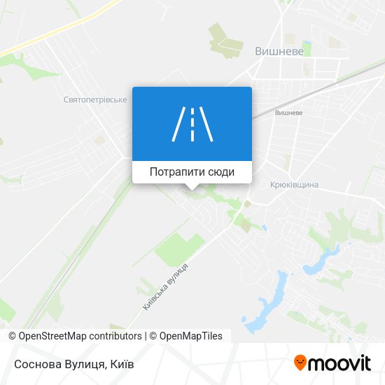Карта Соснова Вулиця