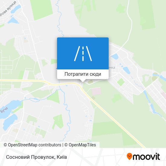 Карта Сосновий Провулок